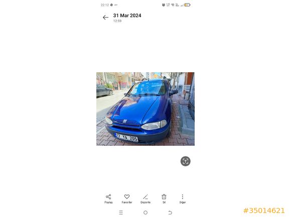 Sahibinden Fiat Palio 1.4 EL Weekend 1999 Model