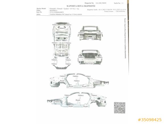 Yeni Kasa Renault Symbol 2019 Model 