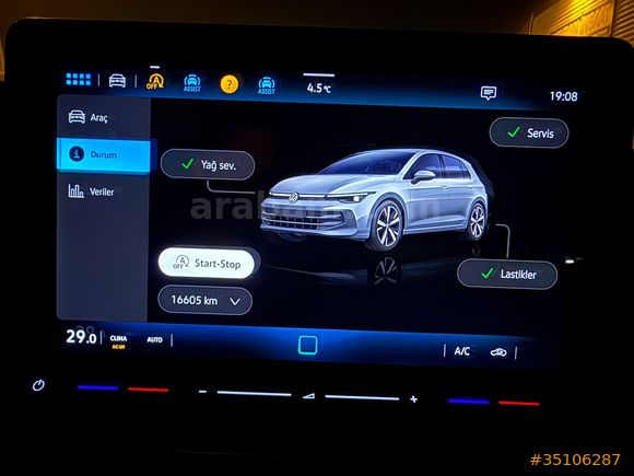 Sahibinden Acil Satılık Volkswagen Golf 1.5 TSi Impression 2024 