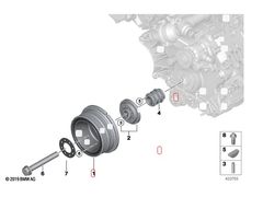 BMW E60 E65 N62 ÇIKMA KRANK KASNAĞI 11237568345 7568345