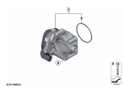 BMW E60 E65 N62 ÇIKMA GAZ KELEBEĞİ 13547506627 7506627