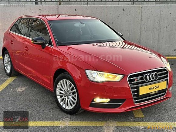 2014 AUDİ A3 SPORTBACK 1.4 TFSI AMBİENTE OTOMATİK 127 BİN KM RED
