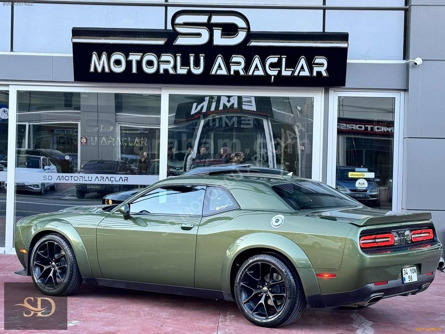Galeriden Dodge Challenger SXT Plus 2020 Model Ankara 37.000 km Yeşil 5