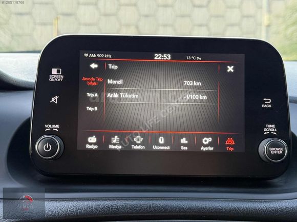 ALC DEN 2022 FİAT EGEA 1.3 MJET 115.000KM EASY PLUS TABLET EKRAN