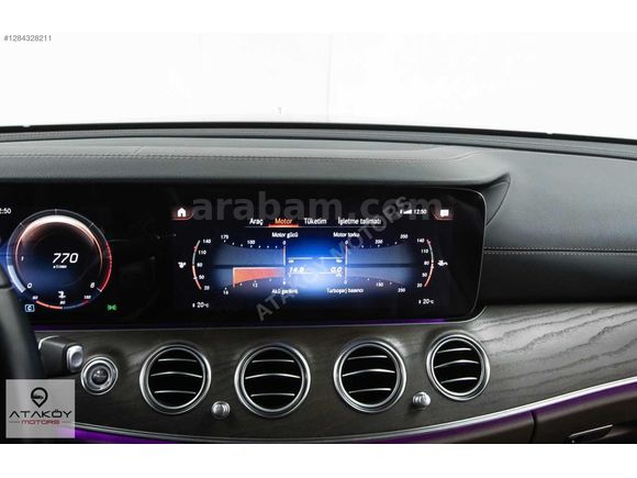 ATAKÖY MOTORS'DAN MERCEDES E200 ÇİFT HFZ+VAKUM+BURMESTER+COMMAND