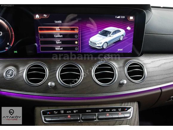 ATAKÖY MOTORS'DAN MERCEDES E200 ÇİFT HFZ+VAKUM+BURMESTER+COMMAND