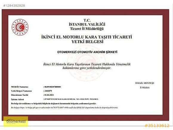 OTOMERKEZİ 1.19 İLE 12 AY KREDİ-K.KARTI 12 TAKSİT-%20 KDV-FATURA
