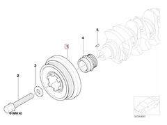 BMW E46 E87 E90 M47 ÇIKMA KRANK KASNAĞI 11237805696 7805696