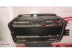 8V3853651AA Audi A3 Ön Panjur (Piano Black-Büyük Plakalı (17-20)