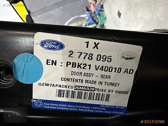 CUSTOM SAĞ ARKA KAPI SIFIR ORJİNAL PBK21V40010AD
