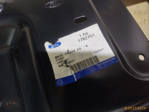 FORD CUSTOM ARKA PANEL SIFIR ORJİNAL BK21V43C92AA