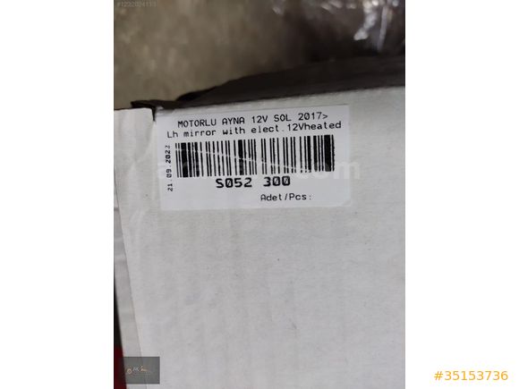 Courier Sol Ayna Komple 2017-2022
