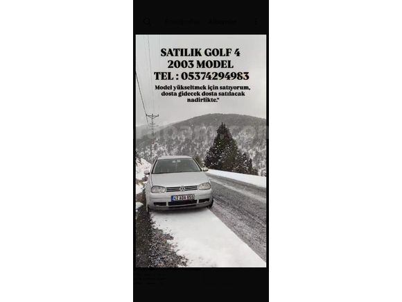Sahibinden Volkswagen Golf 1.6 Pacific 2003 Model