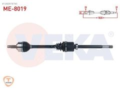 VEKA KOMPLE AKS SAG ON MERCEDES VITO (W447) OEM: A4473302000