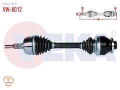 VEKA KOMPLE AKS SOL ON VW TRANSPORTER V OEM: 7H0407271AS