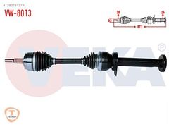 VEKA KOMPLE AKS SAG ON VW TRANSPORTER V 2003-11 OEM: 7H0407272BB