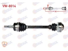 VW TRANSPORTER V 1.9 TDI KOMPLE AKS SOL ÖN OEM:7E0407271H