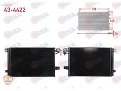VW TRANSPORTER VI 2.0 TDI 2009 KLİMA RADYATÖRÜ OEM:7E0820411B