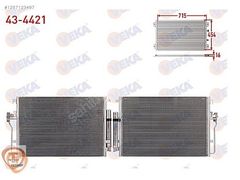 KLİMA RADYATÖRÜ SPRİNTER, CRAFTER OEM : 9065000054, 2E0820413