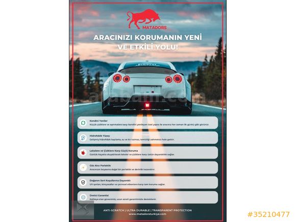 5 yıl garantili Ppf kaplama 190 mikron