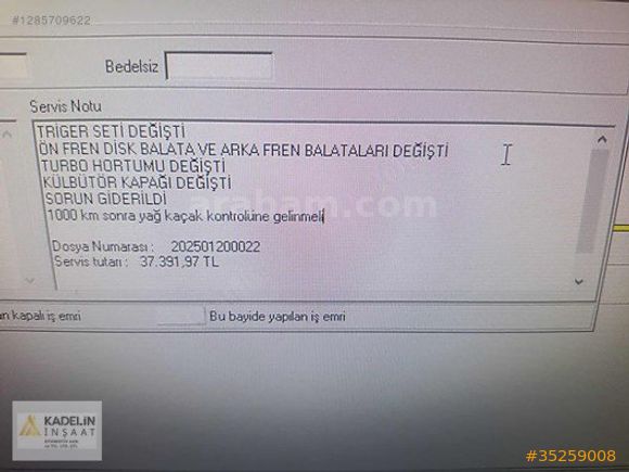 SERVİS BAKIMLI, TEK PARÇA LOKAL BOYALI, LANSMAN RENGİ