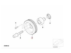BMW E87 E90 N43 ÇIKMA KRANK KASNAĞI 11237551308 7551308