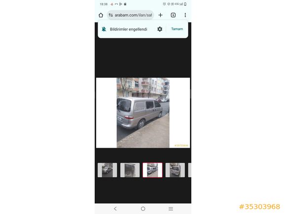 Sahibinden Hyundai Starex 2.5 CRDI Space 2006 Model