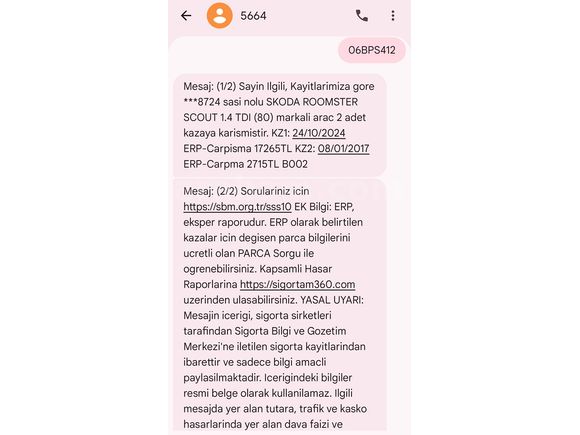 YÜRÜYENİ SIKINTISIZ, OTOMOBİL RUHSATLI ROOMSTER..