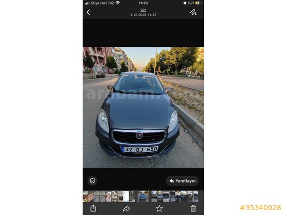 Sahibinden Fiat Linea 1.3 Multijet Pop 2015 Model 