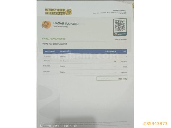 2008 MODEL FIAT LİNEA 1.4 ACTİVE.LPG Lİ