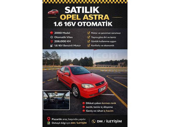 Sahibinden Opel Astra 1.6 CD 2000 Model 