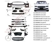 MERCEDES W213 EXCLUSİVE ÖN TAMPON SET 2138809703 2138851203