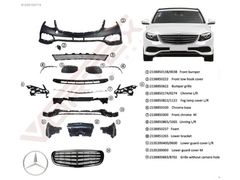MERCEDES W213 EXCLUSİVE ÖN TAMPON KOMPLE SET 2138850138