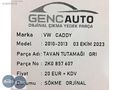 VW CADDY TAVAN TUTAMAĞI GRI SÖKME ORJİNAL OEM 2K0857607