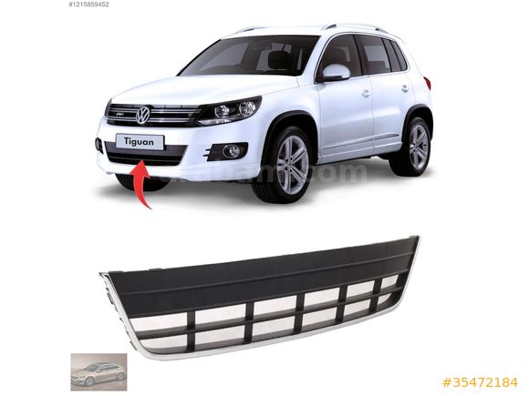 TİGUAN ÖN TAMPON ALT ORTA IZGARA 2012-2017 5N0853677H