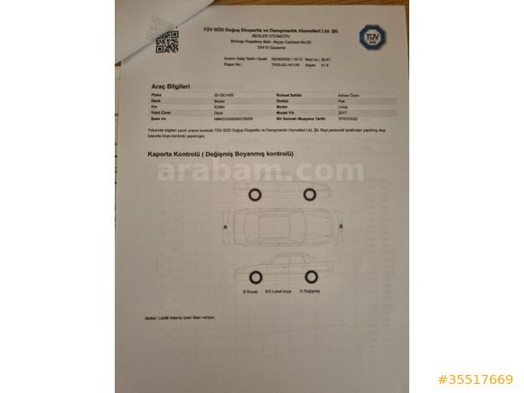 Sahibinden Fiat Linea 1.3 Multijet Pop 2017 Model
