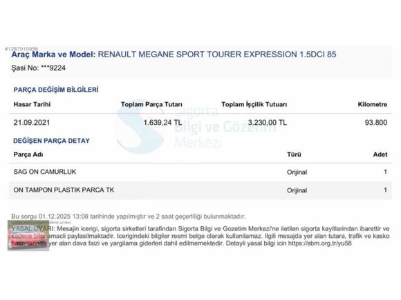 GALERİ MV - MEGANE 1.5 DCİ 125.000 KM DE EXPRESSİON S.TOURER