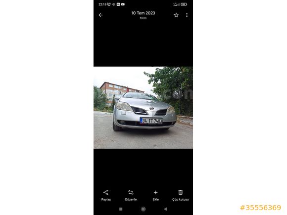 Sahibinden Nissan Primera 1.6 Tekna 2006 Model  167.500 km Gri (Gümüş)
