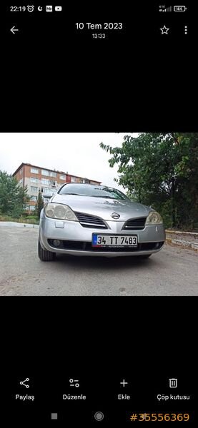 Sahibinden Nissan Primera 1.6 Tekna 2006 Model İstanbul 171.500 km Gri (Gümüş)