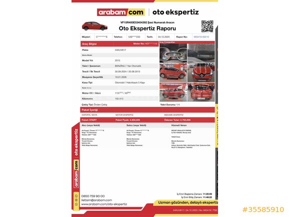 CM MOTORS - 2015 CLİO İCON 1.2 120 HP OTOMATİK 103 BİN KM’DE