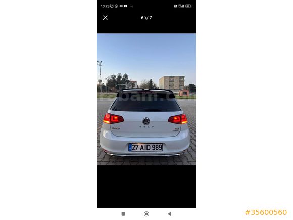 Sahibinden Volkswagen Golf 1.6 TDi BlueMotion Midline Plus 2016 Model  271.000 km Beyaz