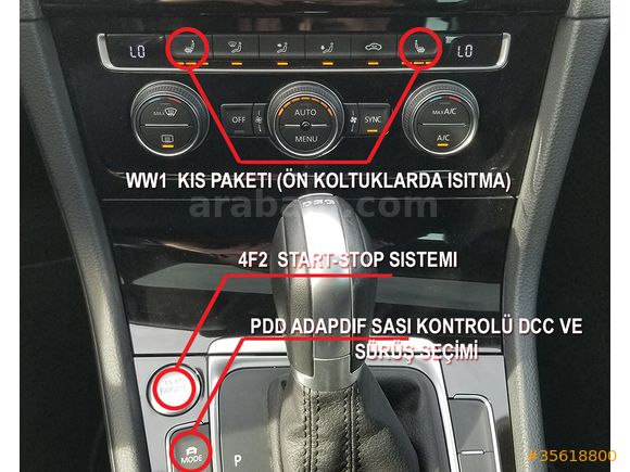 Dolu+Dolu, TR Tek olduğu Doğuş Oto Teyitli Özel Sipariş Golf VII