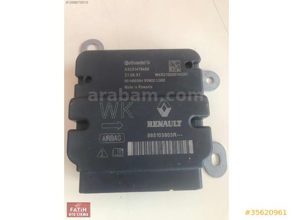 RENAULT EXPRESS AİRBAG BEYNİ 985103803R