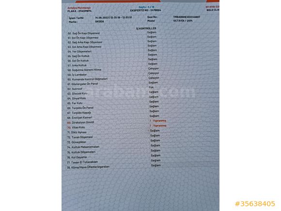 Sahibinden Skoda Octavia 1.2 TSI Ambition 2014 Model