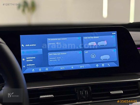 B'S MOTORS YEŞİL RENK 7 KİŞİLİK-KLTK ISIT SOĞUTMA-SONY-HEAD UP