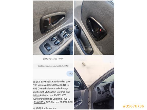 Sahibinden Hyundai Accent 1.3 Admire 2003 Model