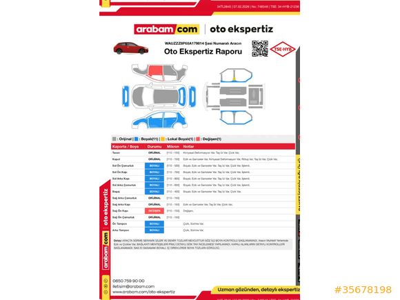 Sahibinden Audi A3 Sportback 1.4 TFSI Ambition 2008 Model Kocaeli