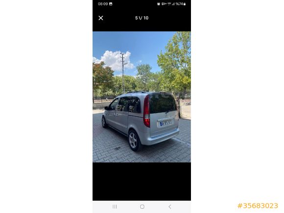 Sahibinden Mercedes - Benz Vaneo 170 CDI Imagination 2005 Model  352.000 km Gri (Gümüş)