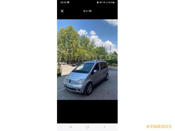 Sahibinden Mercedes - Benz Vaneo 170 CDI Imagination 2005 Model  352.000 km Gri (Gümüş)