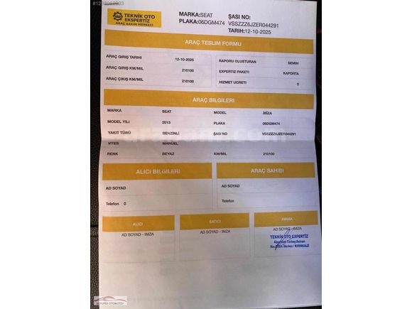 2013 MODEL SEAT IBİZA